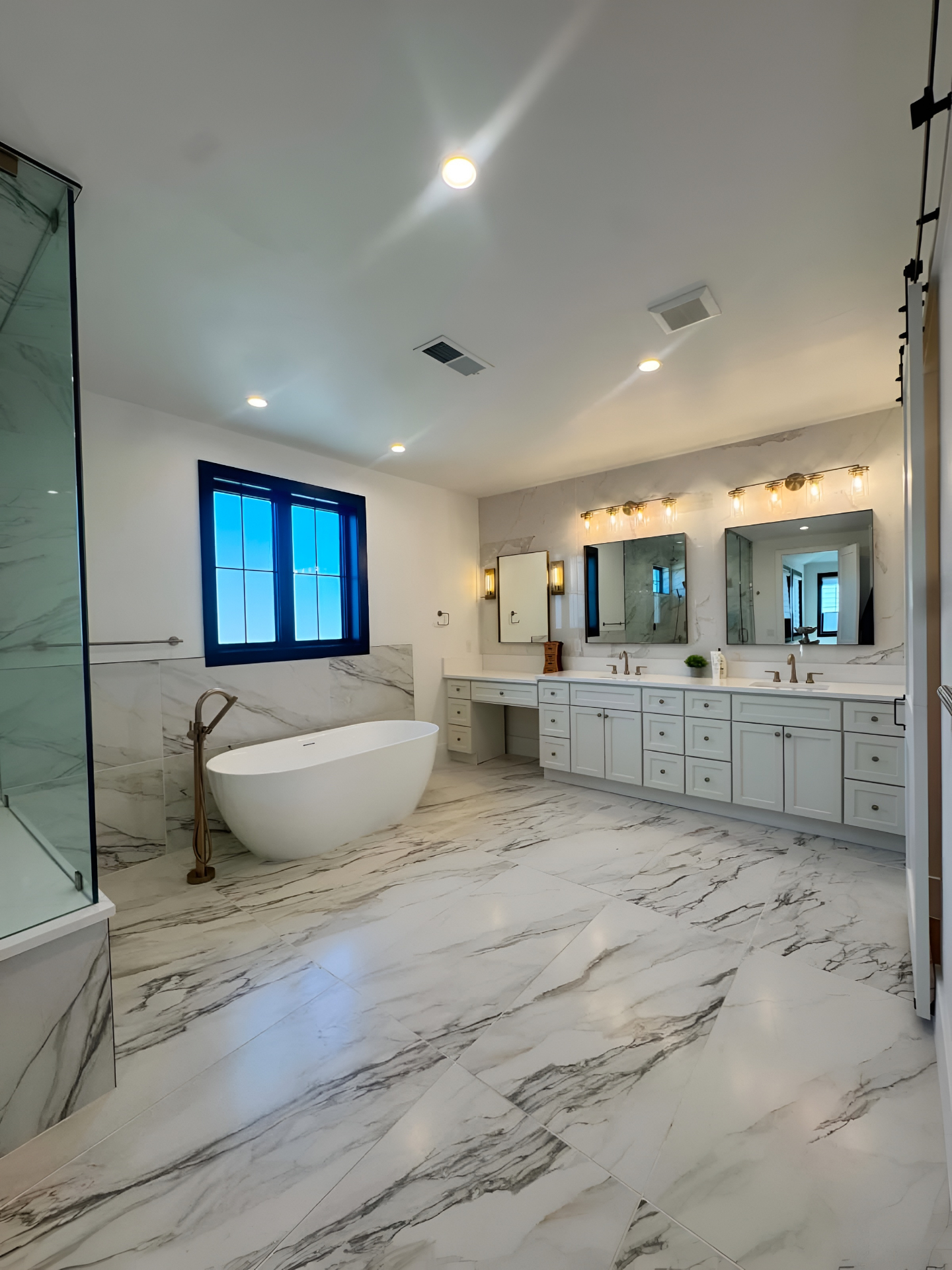 Modern vanity area cleaned and polished in Lakewood CO